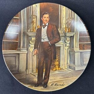 Knowles Gone With The Wind 'Rhett' Collector Plate, Vintage 1981‎